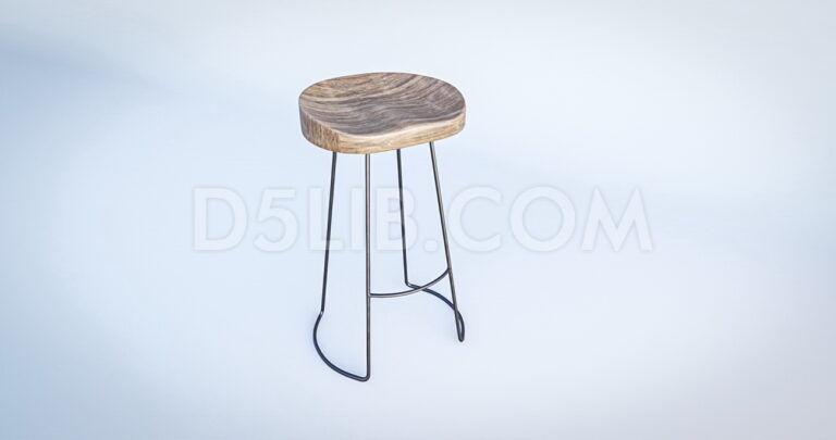 Free Bar Stool Model Assets For D5 Render Download-128