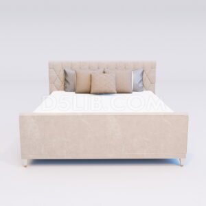 Free Caracole Bed Model Assets For D5 Render Download-197