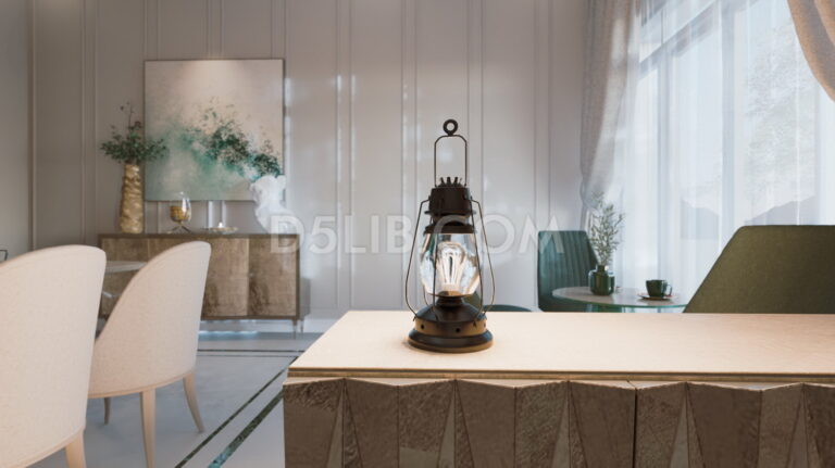 Free Table lamp Model Assets for D5 Render Download-177
