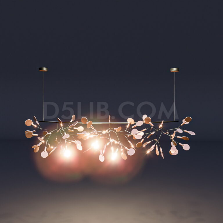 Free Ceiling Light Model Assets For D5 Render Download-260