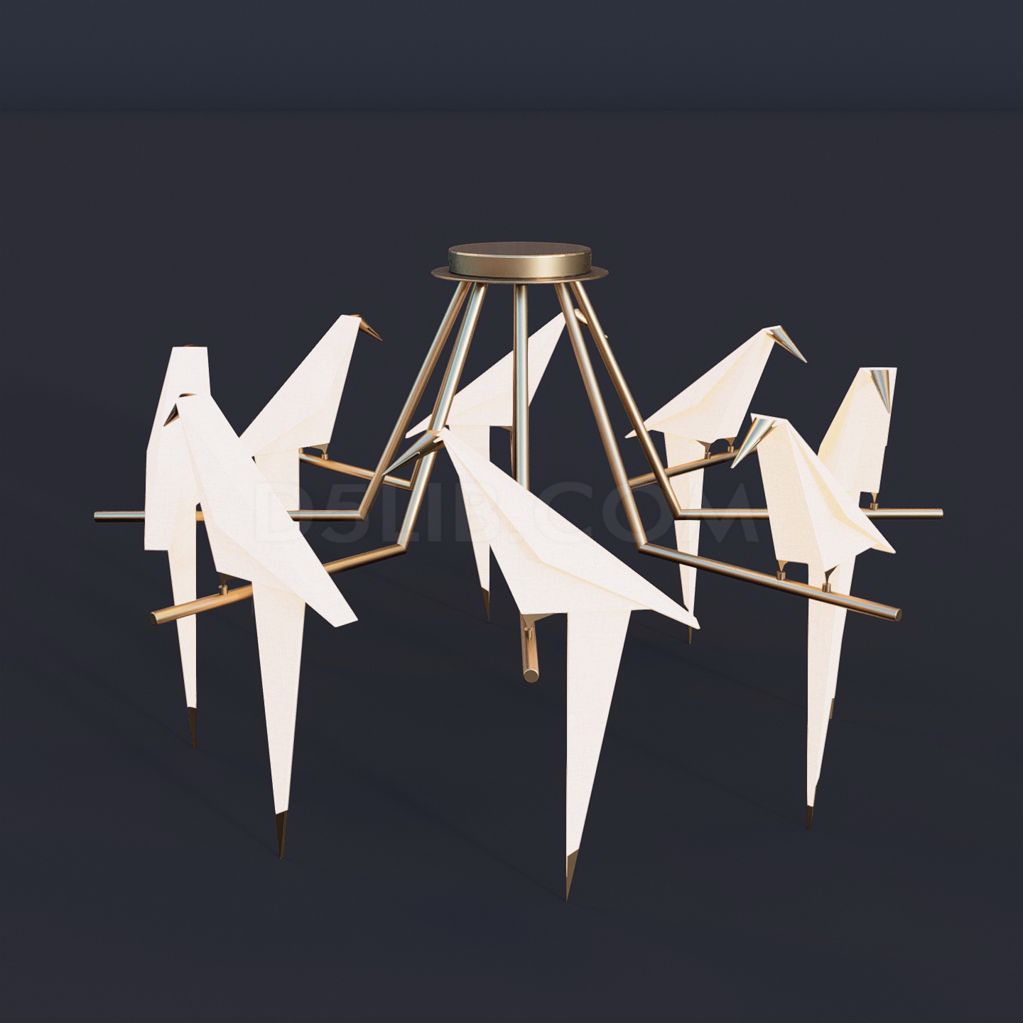 Free Ceiling Light Model Assets For D5 Render Download-262