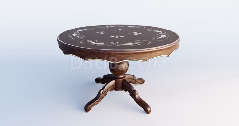 Free Dining Table Model Assets for D5 Render Download-249
