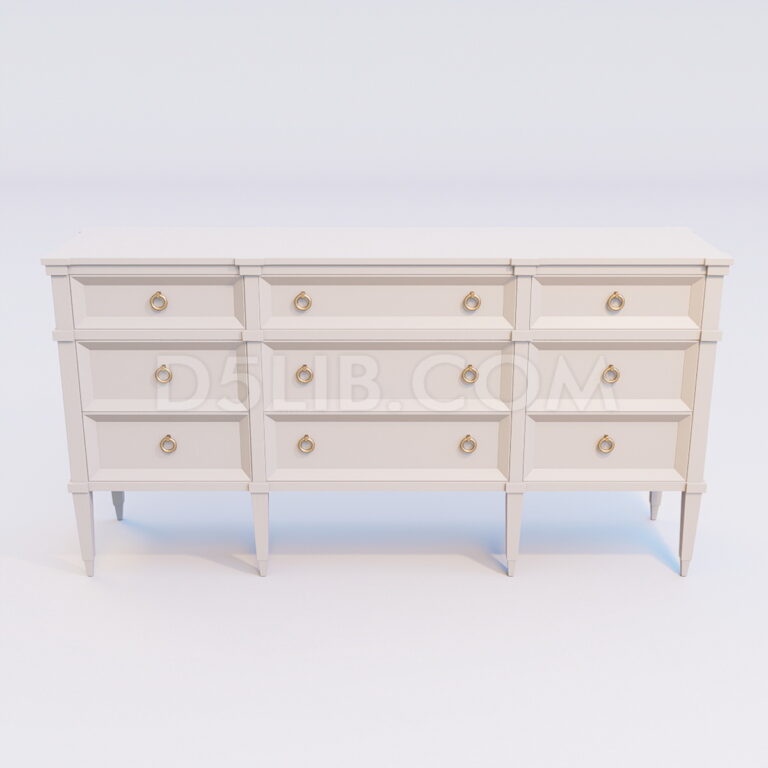 Free Console Table Model Assets For D5 Render Download-282