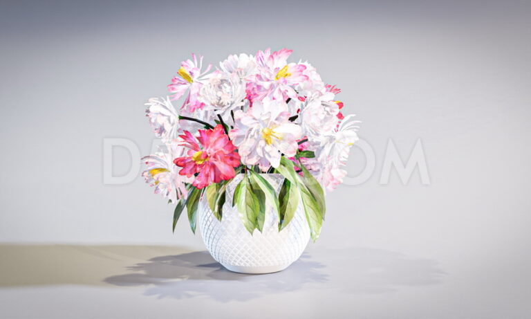 Free Decor Flower Model Assets For D5 Render Download-265