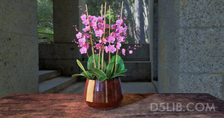 Free Orchid Model Assets For D5 Render Download-266