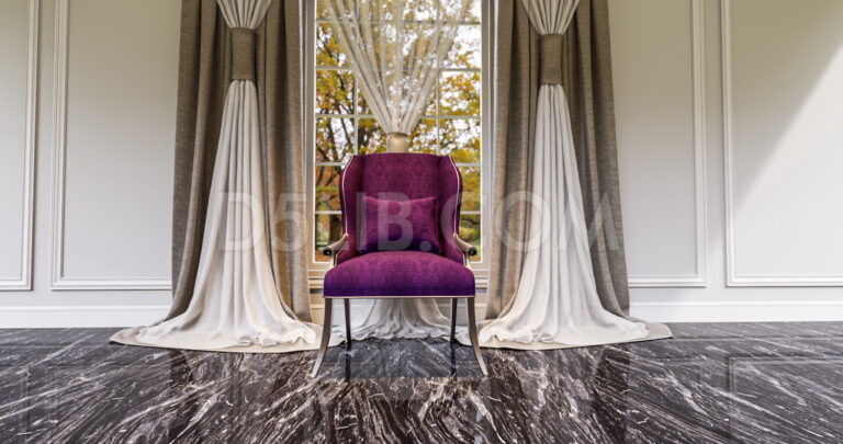 Free Wingback Armchair Model Assets For D5 Render Download-287