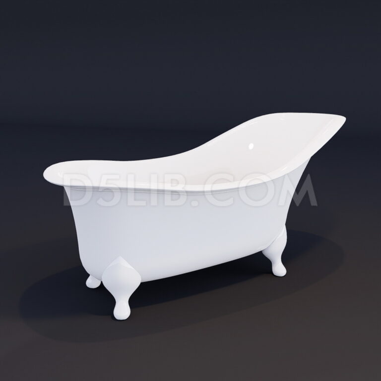 Free Bathtub Model Assets For D5 Render Download-314