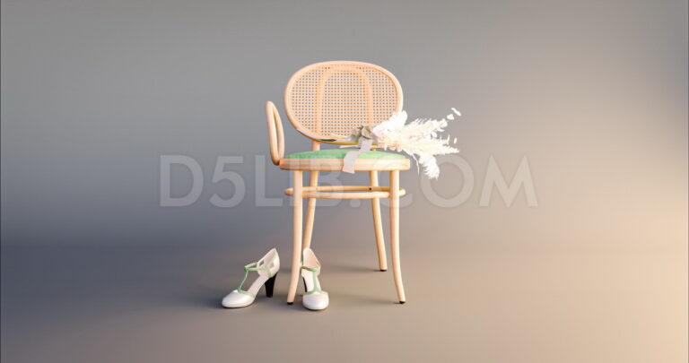 Free Chair Model Assets For D5 Render Download-302