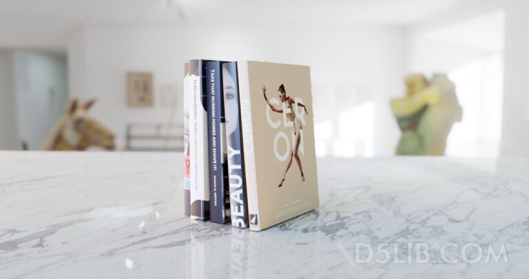 Free D5 Render Assets Download Decorative Book 3d Models-329
