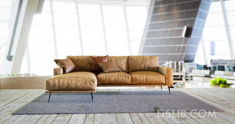 Free Sofa Model Assets For D5 Render Download-324